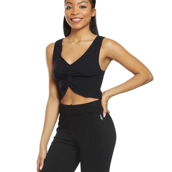 Free People Movement New Moon Ribbed Black Top🖤 - Picture 2 of 5